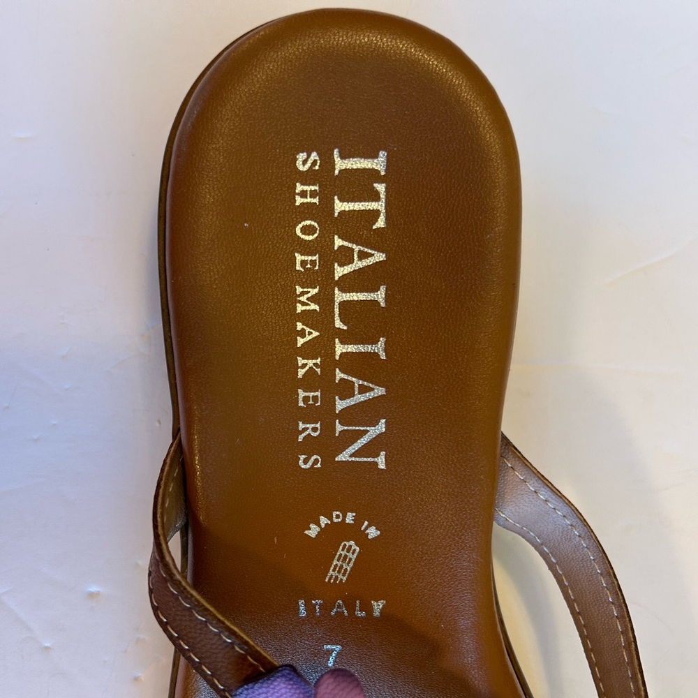 Leather Sandals floral multicolor size 7 - Picture 2 of 7